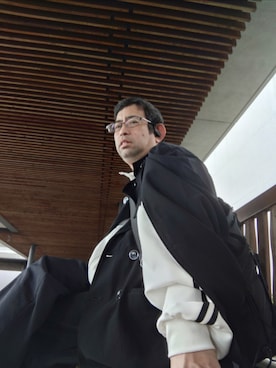 「ADRER（アドラー）のアイテム（ブルゾン）」を使った、astronomicalloveさん（メンズ・169cm）の春コーディネート