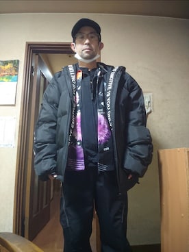 「アイテム（ダウンジャケット/コート）」を使った、astronomicalloveさん（メンズ・169cm）の秋コーディネート