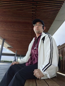 「LILL（リル）のアイテム（ブルゾン）」を使った、astronomicalloveさん（メンズ・169cm）の春コーディネート