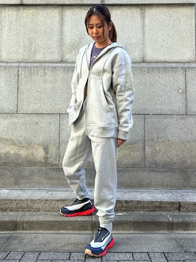 「adidas by Stella McCartney（アディダスバイステラマッカートニー）のアイテム（その他パンツ）」を使った、TMさん（レディース・166cm）の冬コーディネート