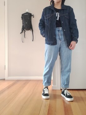 「denimondenim」｜fastfashionrebelさん（レディース・152cm）の秋コーディネート