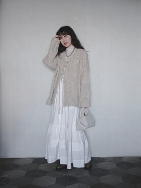 「LOWRYS FARM（ローリーズファーム）のアイテム（トップス、グレー系）」を使った、yululu. leさん（レディース・159cm）の冬コーディネート