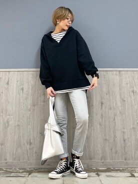 「カラーパレット」｜Naaachiさん（レディース・163cm）の冬コーディネート