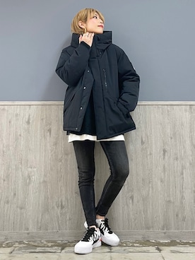 「SOMETHING（サムシング）のアイテム」を使った、Naaachiさん（レディース・163cm）の秋コーディネート