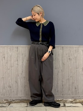 「BACK NUMBER（バックナンバー）のアイテム」を使った、ナチさん（レディース・163cm）の秋コーディネート