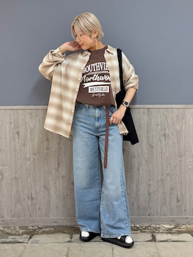 「Levi's（リーバイス）のアイテム（パンツ）」を使った、ナチさん（レディース・163cm）の夏コーディネート
