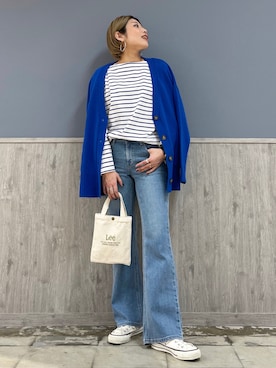 「SOMETHING（サムシング）のアイテム（トップス）」を使った、Naaachiさん（レディース・163cm）の春コーディネート