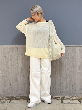 「SOMETHING（サムシング）のアイテム」を使った、ナチさん（レディース・163cm）の夏コーディネート