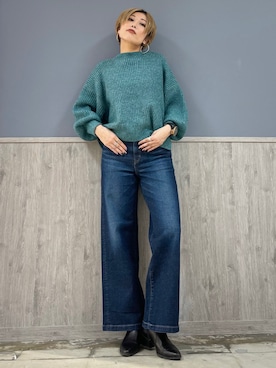 「SOMETHING（サムシング）のアイテム」を使った、Naaachiさん（レディース・163cm）の冬コーディネート