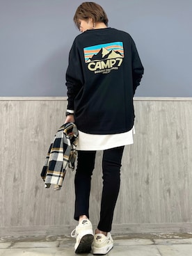 「RAG MACHINE（ラグマシーン）のアイテム（パンツ）」を使った、Naaachiさん（レディース・163cm）の夏コーディネート