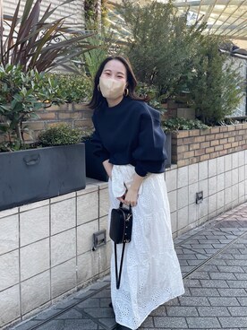 YUKO ONOさん(レディース・155cm)の冬コーディネート
