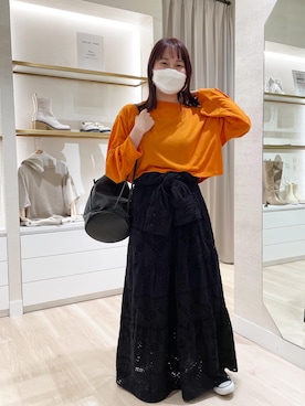 YUKO ONOさん(レディース・155cm)の冬コーディネート