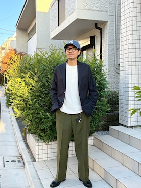 「BEAMS（ビームス）のアイテム（ジャケット/アウター）」を使った、YOUさん（メンズ・180cm）の秋コーディネート
