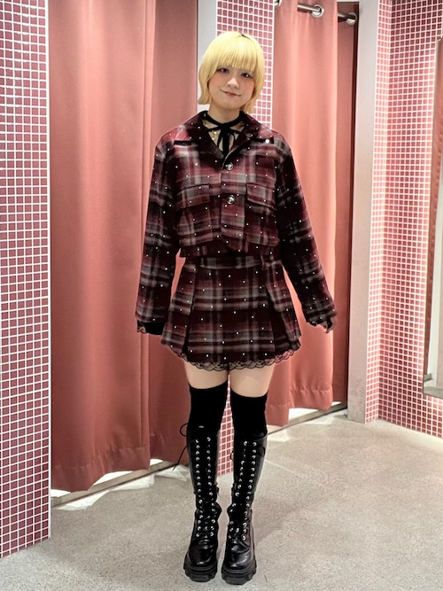ローズモチーフミニスカパン【セットアップ対応】 春服 オケージョン