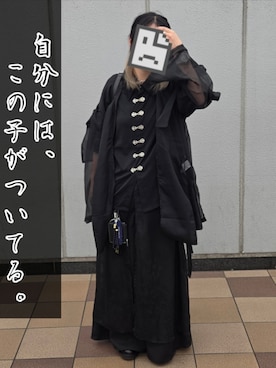 「狐独（コドク）のアイテム」を使った、雨宮さん（レディース・164cm）の夏コーディネート