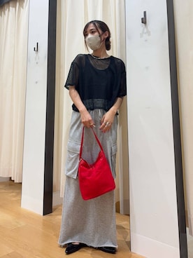 「アイテム（パンプス）」を使った、菜乃さん（レディース・155cm）の夏コーディネート