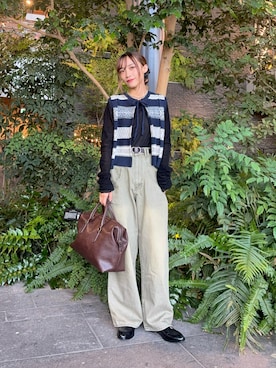 「アイテム（その他シューズ）」を使った、菜乃さん（レディース・155cm・20代）の秋コーディネート