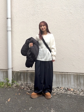 「アイテム（ダウンジャケット/コート）」を使った、菜乃さん（レディース・155cm・20代）の冬コーディネート