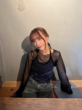 「アイテム（その他トップス）」を使った、菜乃さん（レディース・155cm）の秋コーディネート