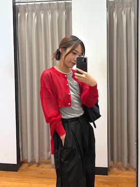 「LAATO（ラート）のアイテム」を使った、菜乃さん（レディース・155cm）の春コーディネート