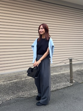 「帰省コーデ」｜菜乃さん（レディース・155cm）の春コーディネート