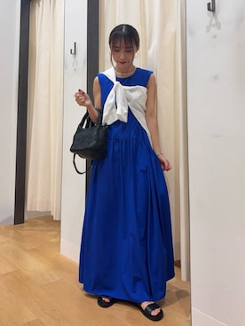 「アーバンリサーチ」｜「アイテム（ワンピース/ドレス）」を使った、菜乃さん（レディース・155cm）の夏コーディネート