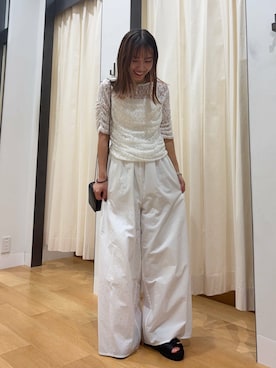 「ITTI（イッチ）のアイテム」を使った、菜乃さん（レディース・155cm）の夏コーディネート