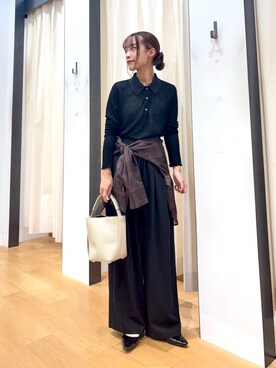 「アイテム（パンプス）」を使った、菜乃さん（レディース・155cm）の秋コーディネート
