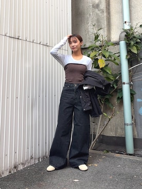 「アイテム（その他トップス）」を使った、菜乃さん（レディース・155cm・20代）の冬コーディネート