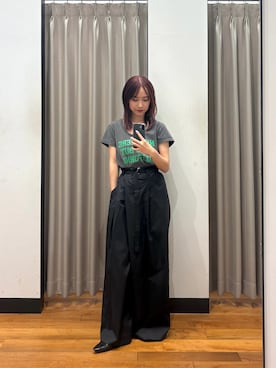 「MIXTA（ミクスタ）のアイテム」を使った、菜乃さん（レディース・155cm）の春コーディネート