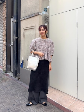 「LAATO（ラート）のアイテム」を使った、菜乃さん（レディース・155cm）の秋コーディネート