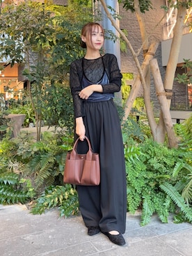 「アイテム（その他シューズ）」を使った、菜乃さん（レディース・155cm）の秋コーディネート