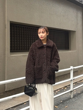 「きれいめ」｜菜乃さん（レディース・155cm）の冬コーディネート