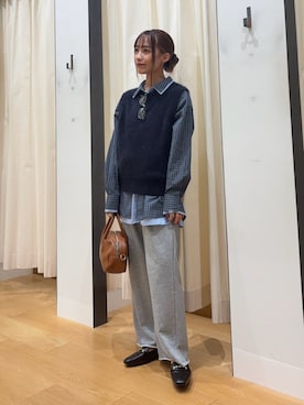 「URBAN RESEARCH（アーバンリサーチ）のアイテム」を使った、菜乃さん（レディース・155cm）の秋コーディネート
