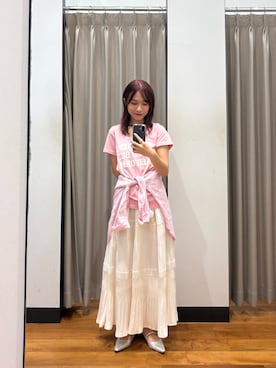 「MIXTA（ミクスタ）のアイテム」を使った、菜乃さん（レディース・155cm）の春コーディネート
