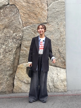 「PICCADILLY（ピカデリー）のアイテム」を使った、菜乃さん（レディース・155cm）の春コーディネート