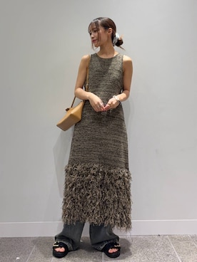 「アイテム（キャミソール）」を使った、菜乃さん（レディース・155cm）の夏コーディネート