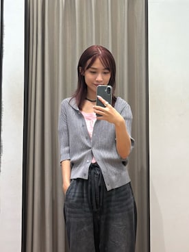 「MIXTA（ミクスタ）のアイテム」を使った、菜乃さん（レディース・155cm）の春コーディネート