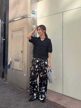 「LAATO（ラート）のアイテム」を使った、菜乃さん（レディース・155cm）の春コーディネート