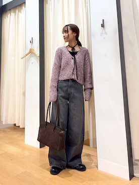 「アイテム（その他シューズ）」を使った、菜乃さん（レディース・155cm）の秋コーディネート