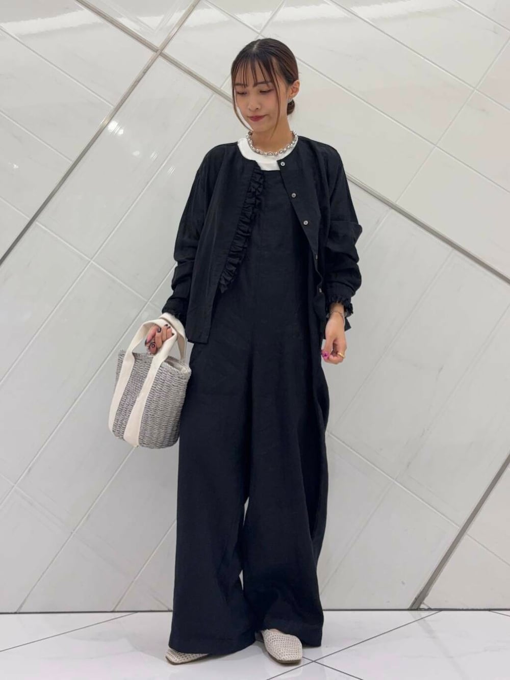 かぐれのオールインワン・サロペット（ブラック系）を使った人気