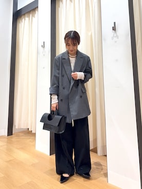 「イチ推しジャケットスタイル」｜「アイテム（シューズ）」を使った、菜乃さん（レディース・155cm）の秋コーディネート
