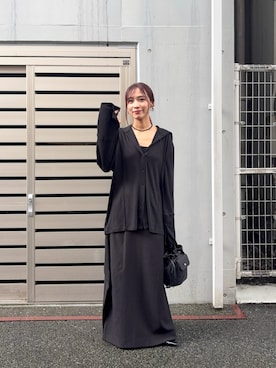 「RODE SKO（ロデスコ）のアイテム」を使った、菜乃さん（レディース・155cm）の秋コーディネート