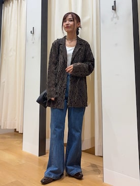 「アイテム（テーラードジャケット）」を使った、菜乃さん（レディース・155cm・20代）の夏コーディネート