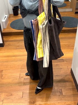 「LAATO（ラート）のアイテム」を使った、菜乃さん（レディース・155cm）の春コーディネート