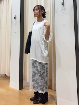 「アイテム（ワンピース/ドレス）」を使った、菜乃さん（レディース・155cm）の夏コーディネート