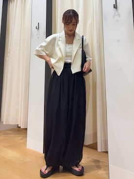 「アイテム（その他アウター）」を使った、菜乃さん（レディース・150cm）の夏コーディネート