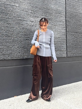 「URBAN RESEARCH（アーバンリサーチ）のアイテム（パンプス）」を使った、菜乃さん（レディース・155cm）の秋コーディネート