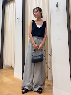 「アーバンリサーチ」｜菜乃さん（レディース・155cm）の夏コーディネート