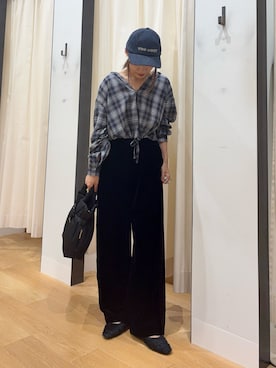 「アイテム（その他シューズ）」を使った、菜乃さん（レディース・155cm）の秋コーディネート